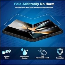 Daisy Home - Galaxy Z Fold 4 ile Uyumlu Ön Arka 2in1 Ekran ve Kasa Koruyucu Film Clearcrystal Şeffaf Fullbody