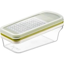 Daisy Home Orret Home 3 Bıçaklı Yatay Rende, Rondo Rondoğrayıcı, Saklama Kabı Hazneli Kapaklı Plastik Rende, Çok Fonksiyonlu Mutfak Aleti, Sebze ve Meyveler Için Etkili Doğrama ve Rendeleme