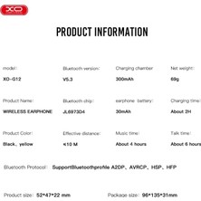 Daisy Home Xo Is Beauty Tws Bluetooth Kulaklık G12- Ergonomik Tasarım, Enc Mikrofon, Bluetooth 5.3, 300 Mah Pil, 4 Saat Müzik Dinleme, 2 Saat Hızlı Şarj Süresi, & Ios Ile Uyumlu, Metal Kasa | Siyah