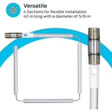 Daisy Home 42 Inç Esnek Alüminyum/çinko Anot Çubuğu, 3 Inç Nipel, 60288