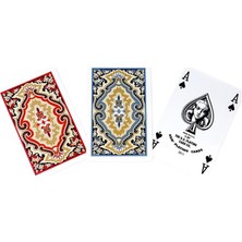 Daisy Home Angora Kem Kutulu Plastik Iskambil Oyun Kartı Çift Deste - Plastic Playing Double (Siyah)