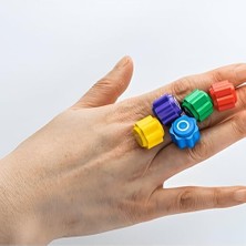 Daisy Home Gong Gi Geleneksel Oyun Seti, 5 Renkli Premium Plastik Taş, Kaliteli Dayanıklı 5 Taş