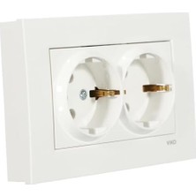 Daisy Home Beyaz Ikili Topraklı Priz
