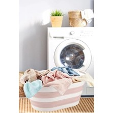 Daisy Home 38 Lt Katlanabilir Silikon Plastik Kirli Temiz Çamaşır Sepeti Silikon Katlanır Akordiyon Sepet