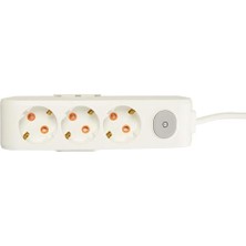 Daisy Home 3lü Anahtar-Topraklı Kablolu Ç.k 2m Priz