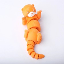 Brand House Su Samuru Anahtarlık 3D Flexi Çok Renkli Sevimli Çanta Süsü Bag Charm Hediyelik