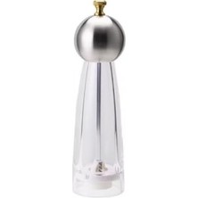 Daisy Home Baharat Öğütücü – 22,5 cm Paslanmaz Metal Kapaklı Şeffaf Gövde Tuz ve Baharat Değirmeni – Ayarlanabilir Öğütme Mekanizmalı