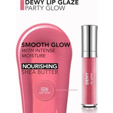 Daisy Home Dewy Lip Glaze Parlak & Dolgun Görünüm Veren Yapışmayan Dudak Parlatıcısı 026 Party Glow