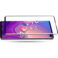 Daisy Home Galaxy S10 Plus ile Uyumlu Pet Full Ekran Koruyucu Siyah