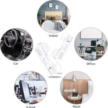 Daisy Home 20'li Yapışkanlı Kablo Klipsi Seti – Kablo Düzenleyici, Masa Üstü ve Duvar Için Kablo Tutucu, Kablo Sabitleyici Aparat – Ev Ofis Kablo Yönetimi, Usb, Şarj, Ethernet Kablosu Için Uygundur