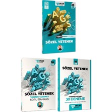 Anla Kazan Yayınları Yeni Ags - Yediiklim 2026 Meb-Ags Sözel Yetenek Video Ders Notları + Soru Bankası + 30 Deneme 3 Lü Set Ahenk Serisi - Yusuf Bayraktar Yediiklim Yayınları