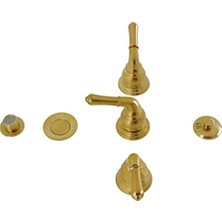 Daisy Home KB327 Magellan Üç Saplı Taharet Musluğu, Açılır Kapanır, Fırçalanmış Pirinç