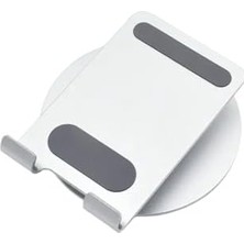 Daisy Home 360° Döner Telefon Tablet Standı – Ipad,, ve Tüm Cihazlarla Uyumlu Ayarlanabilir Masaüstü Tutucu | Yüksek Stabilite, Çok Açılı Görüntüleme Gümüş