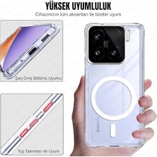 Daisy Home Mi 15 Uyumlu Kamera Korumalı Şarj Özellikli Sert Sararmaz Kristal Şeffaf Kılıf (Şeffaf, Mi 15)