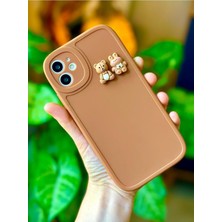 Daisy Home 11 Yuvarlak Kamera Ayıcık Tasarımlı Yumuşak Silikon Kamera Korumalı Ayıcıklı Kılıf