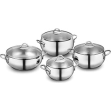 Daisy Home Korkmaz Tombik 8 Parça Tencere Seti