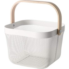 Daisy Home Ikea Risatorp Tel Sepet Beyaz 902.816.18 Boyut 9 ¾X10 ¼x7