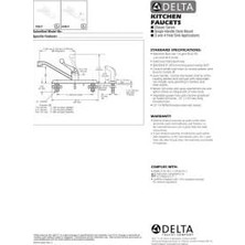 Daisy Home Delta Faucet 420LF, Krom