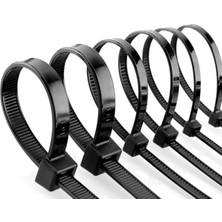 Daisy Home 37 cm 3.6 mm Siyah Kablo Bağı (100'LÜ Paket)