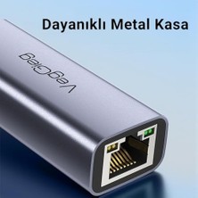 Daisy Home Type-C 1000MBPS Gigabit Ethernet Adaptörü Pc, Mac, Konsol, Tv Box Uyumlu