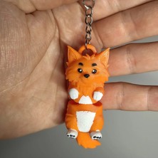 Brand House Maine Coon Anahtarlık 3D Flexi Çok Renkli Sevimli Çanta Süsü Bag Charm Hediyelik
