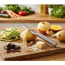 Daisy Home Smartizi Profesyonel Paslanmaz Çelik Mutfak Soyucu - Sebze ve Meyve Için Ergonomik Saplı Ultra Keskin Soyacak