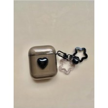 Daisy Home (4487) Siyah Kalpli Kulaklık Kılıfı 2. Nesil ile Uyumlu