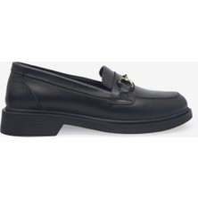 Kanuga Kadın Casual Deri Ayakkabı Siyah SCL026