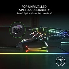 Daisy Home Basilisk V3 - Kablolu, Özelleştirilebilir Oyun Faresi, Chroma Rgb Ile, Pc/mac Için (10+1 Programlanabilir Tuş, Eğilebilir Hyperscroll Fare Tekerleği, Ergonomik Tasarım) Siyah