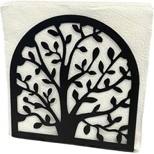 Daisy Home Metal Peçete Tutucu Ev Mutfak Restoran Piknik Masa Üstü Kağıt Düzenleyici Dik Peçete Dispenseri (Can Ağacı)