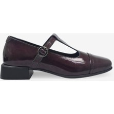 Kanuga Kadın Casual Deri Ayakkabı Bordo Rugan SCL7206