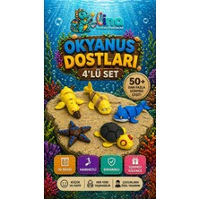 Lina - Okyanus Dostları Sürpriz Oyuncak Figürleri - 4'lü Set
