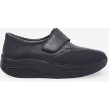 Kanuga Kadın Yazlık Comfort Deri Ayakkabı Siyah EVD2666