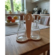 Daisy Home Minka Concept Ahşap Stantlı 2li Yağdanlık