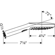 Daisy Home 4528000 Raindance Select E120 Düşük Akış 2,0 Gpm El Duşu, Krom, Dakikada Galon