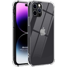 Daisy Home 14 Pro Max Için Kılıf Absorbing Şeffaf [ 14 Pro Max ile Uyumlu Kılıf - Şeffaf]