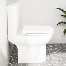 Daisy Home S20 147-003-909 Klozet Kapağı, Yavaş Kapanır, Beyaz
