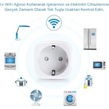 Daisy Home Sp-16 Akıllı Priz, Wi-Fi Uyumlu, Telefonla Kontrol, 16A Akım Koruma, Enerji Izleme