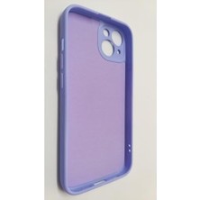 Daisy Home 13 ile Uyumlu Kadife Astarlı Mat Silikon Kılıf – Kamera Korumalı, Şok Emici - Lila