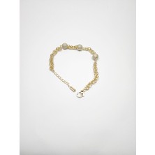 CM Jewelry Boncuklu Çelik Bileklik