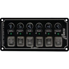Remkay Tekne & Karavan 6lı Switch Sigorta Paneli