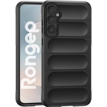 Daisy Home Galaxy S25 Fe Için Kılıf Rugged Koruyucu Kalın Yapılı Silikon Kılıf Kamera Yükseltili Içi Süet Dokulu Kenarları Darbe Emici ve Kayma Önleyici Özellikli S25 Fe Kılıf (Siyah)