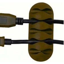 Daisy Home Usin 3lü Set Yapışkanlı Kablo Tv Internet Şarj Kablosu Fiş Tutucu Düzenleyici Organizatör Renk Asorti