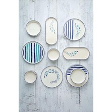Daisy Home Marin 14 Parça 6 Kişilik Özel Tasarım Hand Made Stackable Kahvaltı Takımı