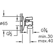 Daisy Home A45228 Filtreli Çamaşır Musluğu, Krom