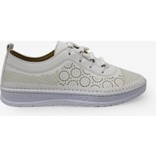 Kanuga Kadın Yazlık Casual Ayakkabı Beyaz CGL2025-11