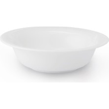 Daisy Home Kütahya Porselen Salata Kasesi Çok Amaçlı Sunum Tabağı 23 cm Porselen Kase Beyaz Kase