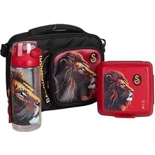 Daisy Home Galatasaray "dekomus Cep Defteri Hediyeli" Yeni Sezon Lisanslı Leon 3 Bölmeli Beslenme ÇANTASI,500 ml