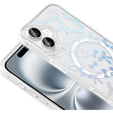 Daisy Home 16 Plus ile Uyumlu Kılıf M-Safe Şarj Özellikli Şeffaf Folk Sert Kapak - Fiyonk