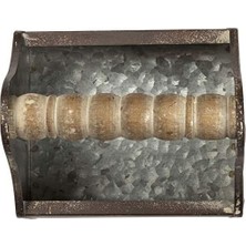 Mi-Ça Home Primitives By Kathy 38030 Mil Sapı Tepsisi, Alüminyum, Galvanizli